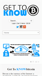 Mobile Screenshot of gettoknowbitcoin.com